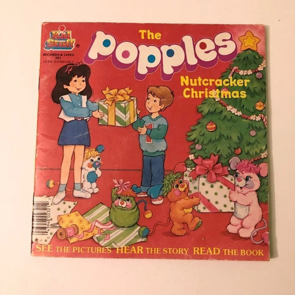 Vintage 1986 The Popples Nutcracker Christmas Read Along Book Only No Record - Picture 15 of 15